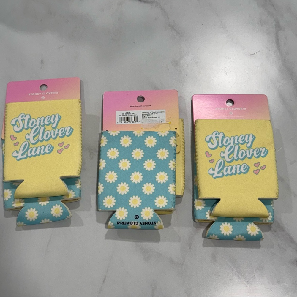 Stoney Clover Lane 3 pack of drink sleeves can koozies